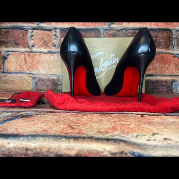 Christian Louboutin Black Leather Pumps - Picture 5 of 10